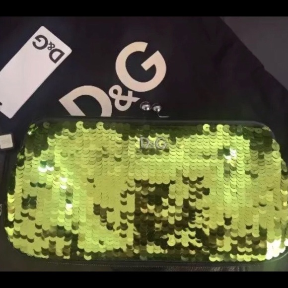 Dolce & Gabbana Handbags - D&G sequined Satin & Lambskin clutch - NWT - 492€